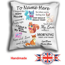 Personalised cat cushion for sale  WISBECH