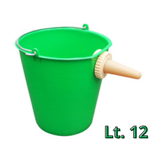 Secchio verde con usato  Valva