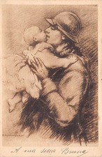 1448) WW1, FANTE BACIA IL FIGLIOLETTO. comprar usado  Enviando para Brazil