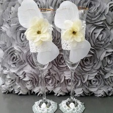 Hochzeitssektgläser handmade  gebraucht kaufen  Marktrodach