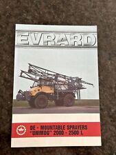 Evrard mounted sprayers for sale  DRIFFIELD