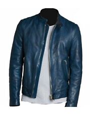 Men blue leather for sale  Snellville