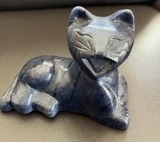 Blaue steinfigur katze gebraucht kaufen  Lindlar