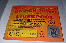 Ticket stub omagh for sale  MANCHESTER