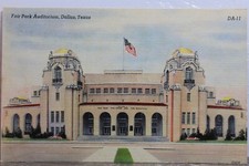 Cartão postal antigo vintage Texas TX Dallas Fair Park Auditorium visualização de cartão PC padrão, usado comprar usado  Enviando para Brazil