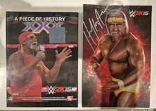 HULK HOGAN WWE 2K15 AUTÓGRAFO E UMA PLACA DE PEDAÇO DE HISTÓRIA comprar usado  Enviando para Brazil