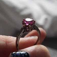 Pinker saphier ring gebraucht kaufen  Hohenwart