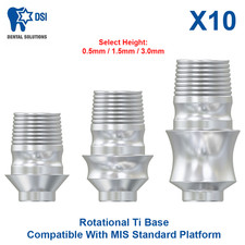 10x Base Dental DSI Rotacional Ti Compatível com Plataforma Padrão MIS CAD/CAM comprar usado 10x Base Dental DSI Rotacional Ti Compatível com Plataforma Padrão MIS CAD/CAM comprar usado  Enviando para Brazil