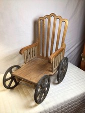 Vintage wood wheelchair for sale  Lead