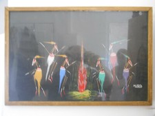 Tableau africain peinture d'occasion  Orange