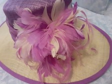 purple wedding hats for sale  THORNTON-CLEVELEYS