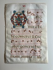 Antica pagina medievale usato  Como