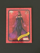 Topps Chrome Marvel 2025 Amaranto/5 Red Shimmer Refractor (exclusivo Hobby Box) segunda mano  Embacar hacia Mexico