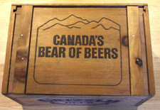 Vintage Grizzly Beer Lager Caixa de Armazenamento de Madeira de Madeira com Tampa, Rara, usado comprar usado  Enviando para Brazil