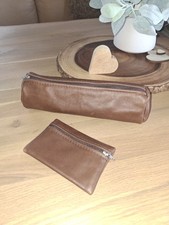 Schlampermäppchen leder feder gebraucht kaufen  Ebersdorf b.Coburg