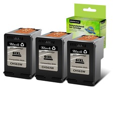 Cartucho de tinta preta 3PK 61XL CH563WN para impressora HP Deskjet 2000 2050 2510 2549 comprar usado  Enviando para Brazil