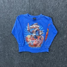 Camiseta promocional vintage Power Rangers Dino Thunder desenho animado JUVENTUDE tamanho médio 8-10, usado comprar usado  Enviando para Brazil