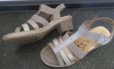 Sandale sandalette blockabsatz gebraucht kaufen  Deutschland