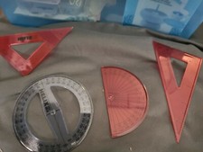 Selection protractors set for sale  PENRITH