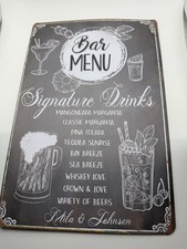 Bar menu signture for sale  Queen Creek