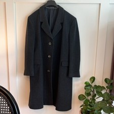 Casaco JELLER Vintage 100% cashmere comprimento longo bolsos botão feito na Hungria comprar usado  Enviando para Brazil