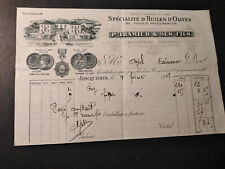 Ancienne facture huiles d'occasion  France