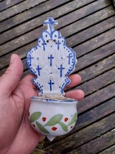 Benitier ancien faience d'occasion  La Flotte