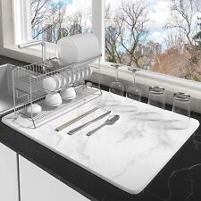 Usado, Tapete de secagem de pedra para balcão de cozinha, extra grande 15,3X23,6" comprar usado  Enviando para Brazil