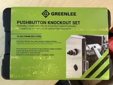 Greenlee pushbutton knockout for sale  Colfax