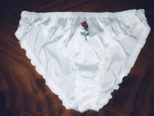 Satinslip slip wellensaum gebraucht kaufen  Rheinstetten