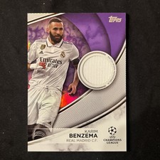 2023-24 Topps Club Competition Karim Benzema Match Worn Material 48/299 comprar usado  Enviando para Brazil