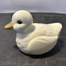 LENOX FINO MARFIM PORCELANA PATO COM ESTATUETA DE BICO DE OURO 2003 comprar usado  Enviando para Brazil