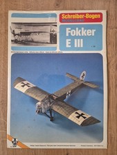 Kartonmodellbau fokker iii gebraucht kaufen  Bartholomä
