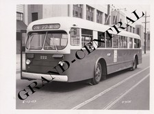 FOTO ORIGINAL 1953 PTC PHILADELPHIA TRANSPORT COMPANY TROLLEY BUS #222 PA comprar usado  Enviando para Brazil