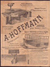 Advertising hoffmann weighing d'occasion  Expédié en Belgium