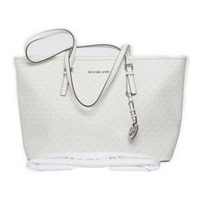 Michael Kors, Torebka, Jet Set Travel, Damska, Skóra, Biały/Szary, 40, 15 #cTQ na sprzedaż  PL