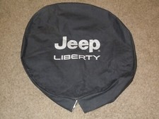 2002-2007 Jeep Liberty capa de pneu prata brilhante preta com logotipo MOPAR ORIGINAL DO FABRICANTE, usado comprar usado  Enviando para Brazil