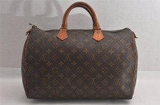 Usado, Bolsa de mão Louis Vuitton couro monograma Speedy 35 lona autêntica vintage #3 comprar usado  Enviando para Brazil