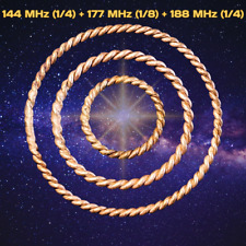 Usado, Conjunto de anéis tensores 144 MHz (1/4) + 177 MHz (1/8) + 188 MHz (1/4) (3 peças) comprar usado  Enviando para Brazil