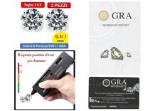 Coppia diamanti moissanite usato  Italia