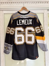 Kit camisa de hóquei vintage Lemieuh #66 Koho Pittsburgh Penguins tamanho G, usado comprar usado  Enviando para Brazil