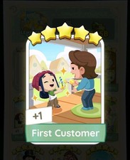 First Customer - naklejka Monpoly Go   na sprzedaż  Wysyłka do Poland