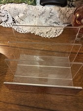 Organizador de suporte de arquivo acrílico transparente resistente, vertical, com painel Deco espelhado, usado comprar usado  Enviando para Brazil