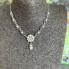 Silver tone rhinestone for sale  RETFORD