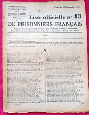 Ww2 listes officielles d'occasion  Holnon