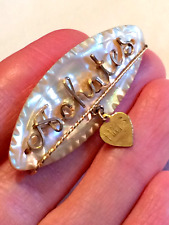 Broche antigo folheado a ouro madrepérola HMS ágata namorada naval 1ª Guerra Mundial comprar usado Broche antigo folheado a ouro madrepérola HMS ágata namorada naval 1ª Guerra Mundial comprar usado  Enviando para Brazil