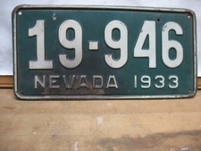 1933 nevada license for sale  Brooklyn