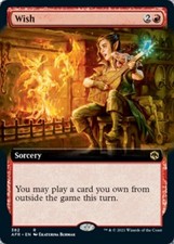 Mtg wish foil usato  Bari