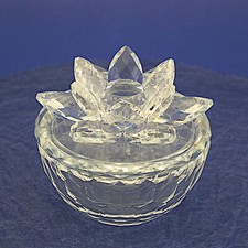 Crystal glass lotus for sale  ENFIELD