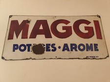 Plaque émaillée maggi d'occasion  Onville